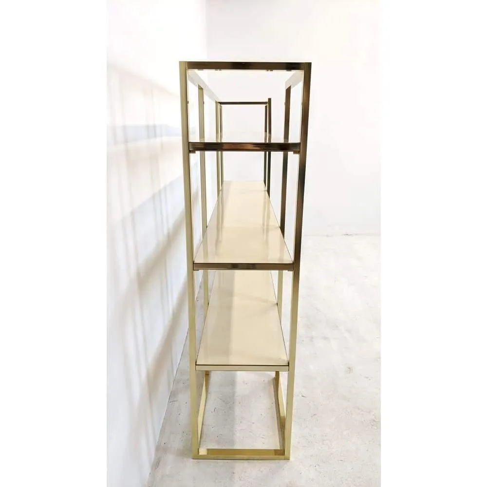Mid Century Shelves - Italian Etagere Brass Display Unit - Storage - Plant Display