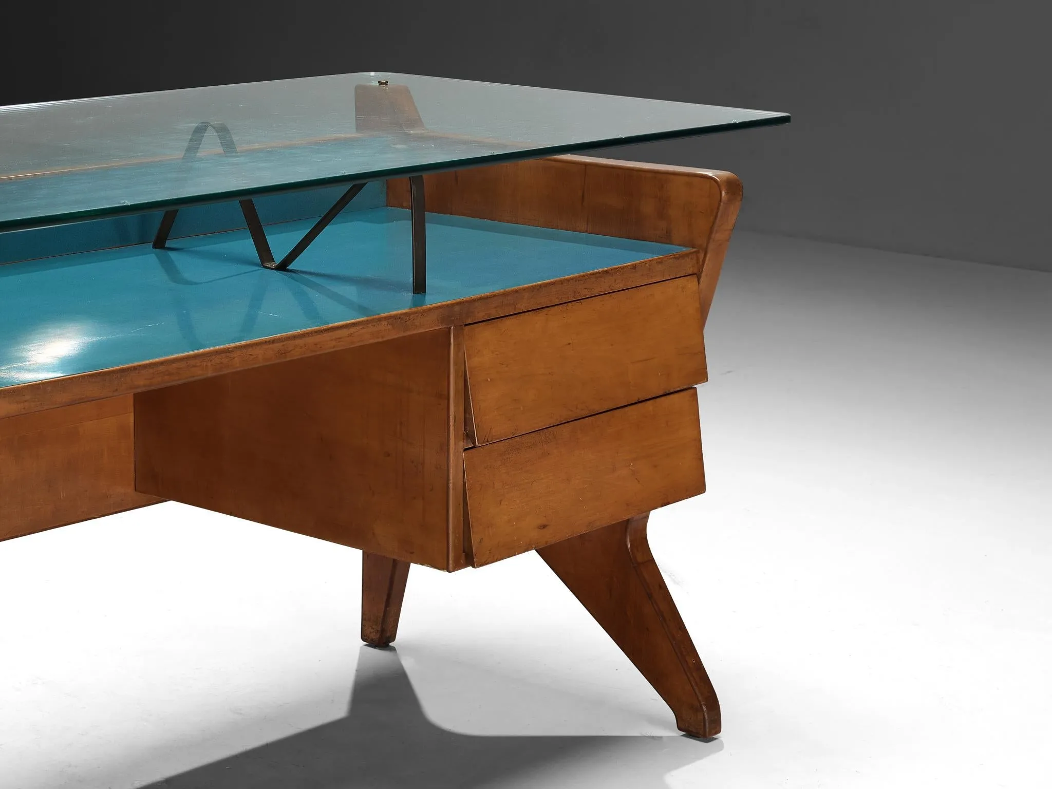 Midcentury Italian Showcases or Presentation Desks