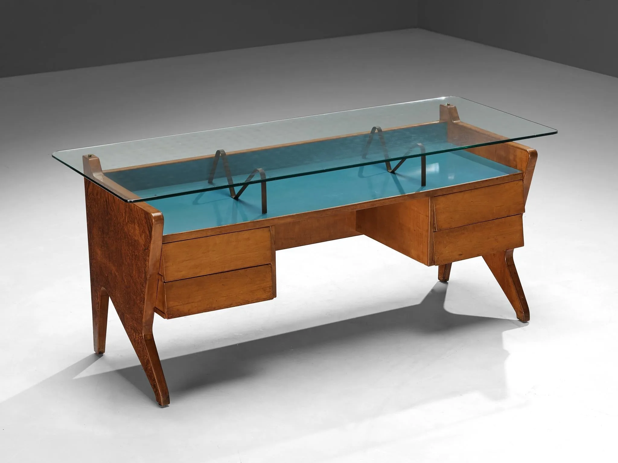 Midcentury Italian Showcases or Presentation Desks