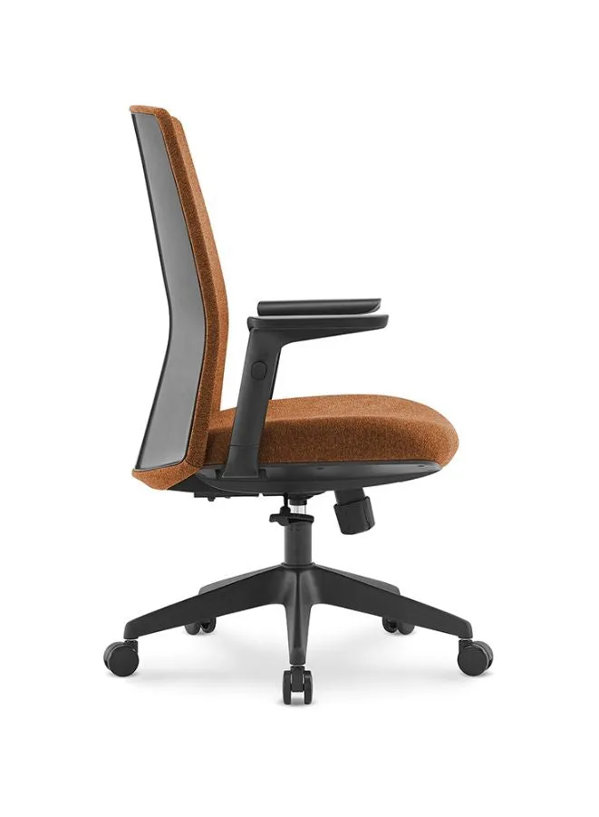 Middle Back Ergonomic Office Chair Without Headrest for Office, Home Office and Shops