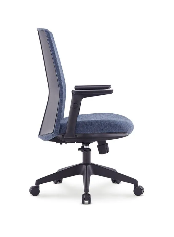 Middle Back Ergonomic Office Chair Without Headrest for Office, Home Office and Shops