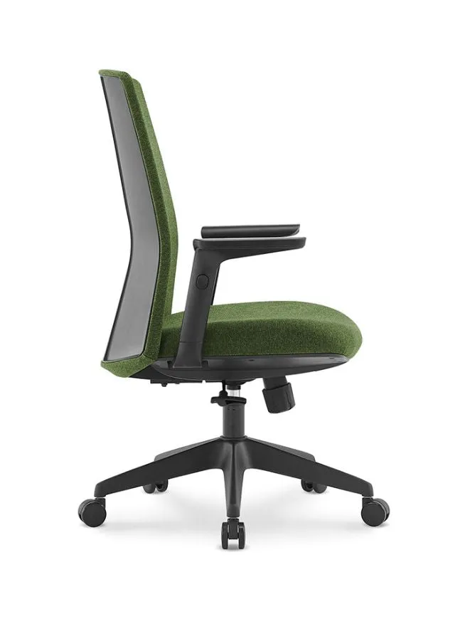 Middle Back Ergonomic Office Chair Without Headrest for Office, Home Office and Shops