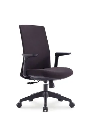 Middle Back Ergonomic Office Chair Without Headrest for Office, Home Office and Shops