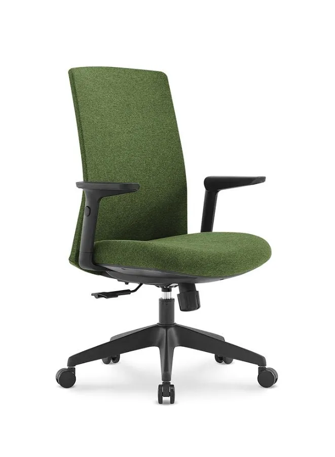 Middle Back Ergonomic Office Chair Without Headrest for Office, Home Office and Shops