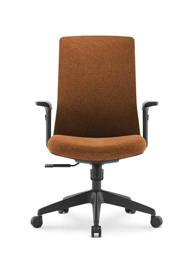 Middle Back Ergonomic Office Chair Without Headrest for Office, Home Office and Shops