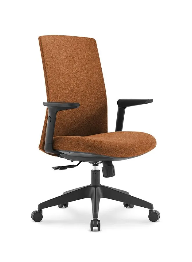 Middle Back Ergonomic Office Chair Without Headrest for Office, Home Office and Shops
