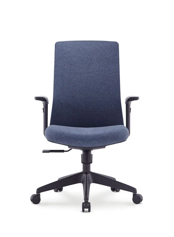 Middle Back Ergonomic Office Chair Without Headrest for Office, Home Office and Shops