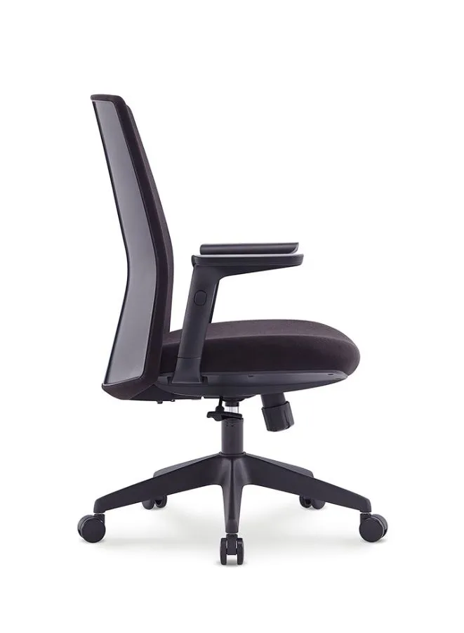 Middle Back Ergonomic Office Chair Without Headrest for Office, Home Office and Shops