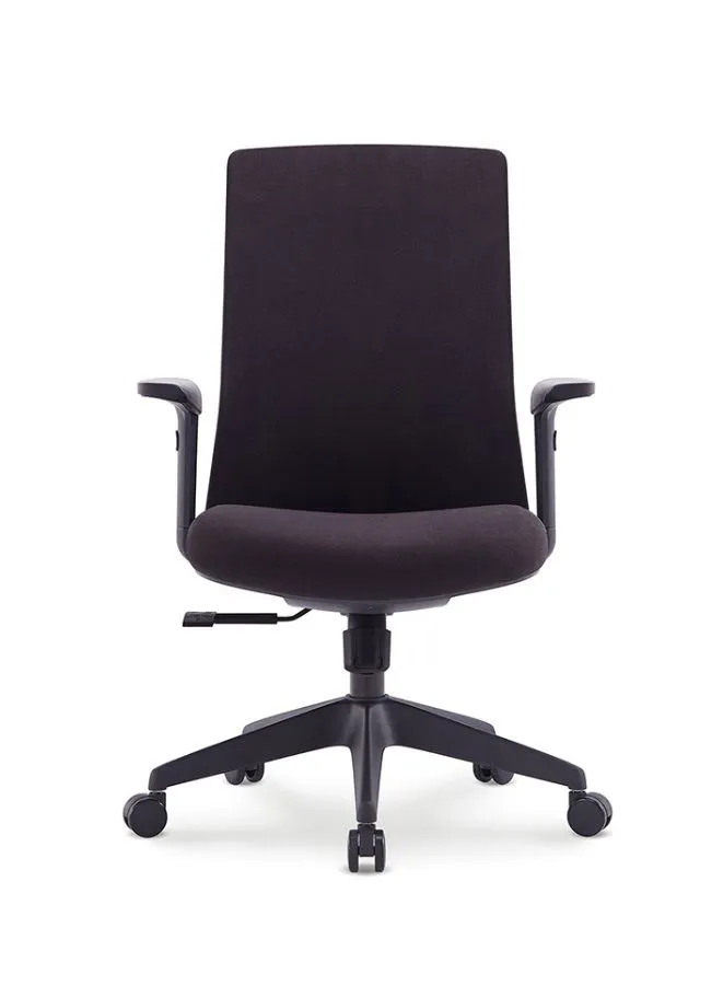 Middle Back Ergonomic Office Chair Without Headrest for Office, Home Office and Shops