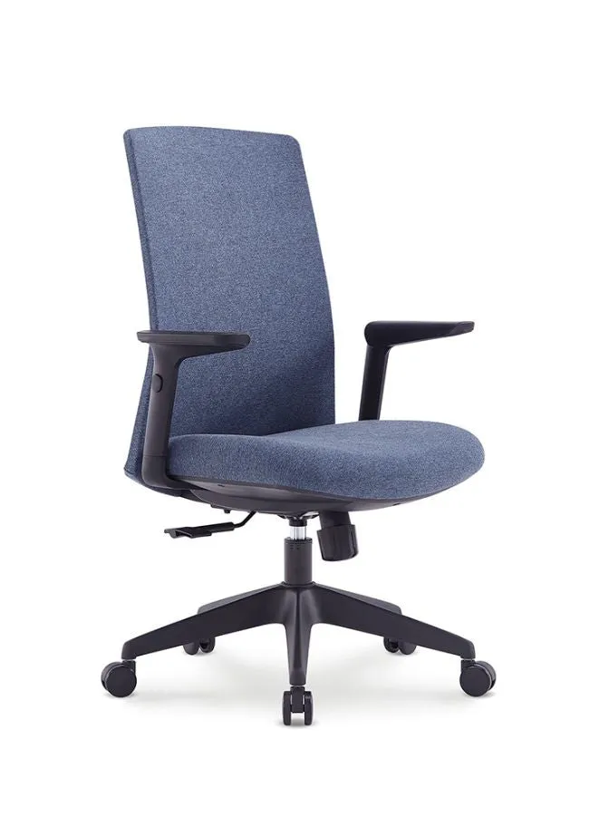 Middle Back Ergonomic Office Chair Without Headrest for Office, Home Office and Shops