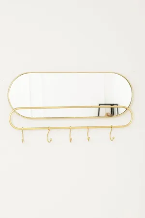 Mirror With Hooks