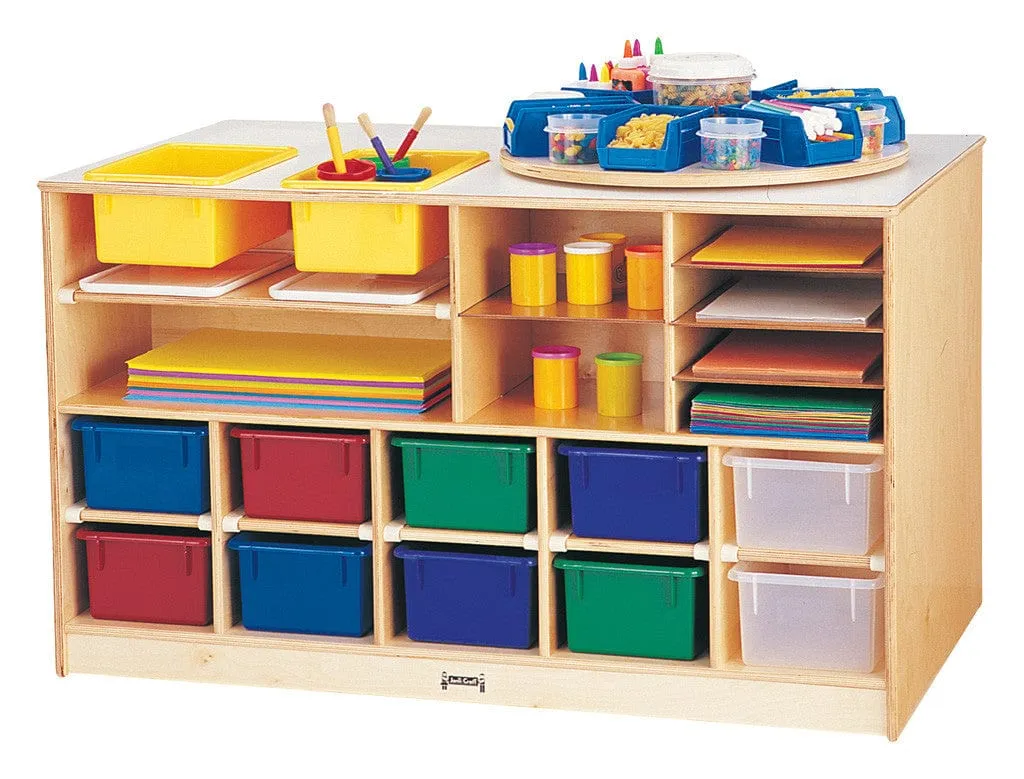 Mobile Twin Storage Island - without Trays by Jonti-Craft®