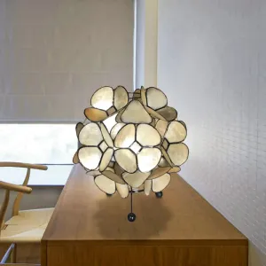 Modern Gold Blossom Night Light - LED Acrylic Lamp with Black Iron Tripod