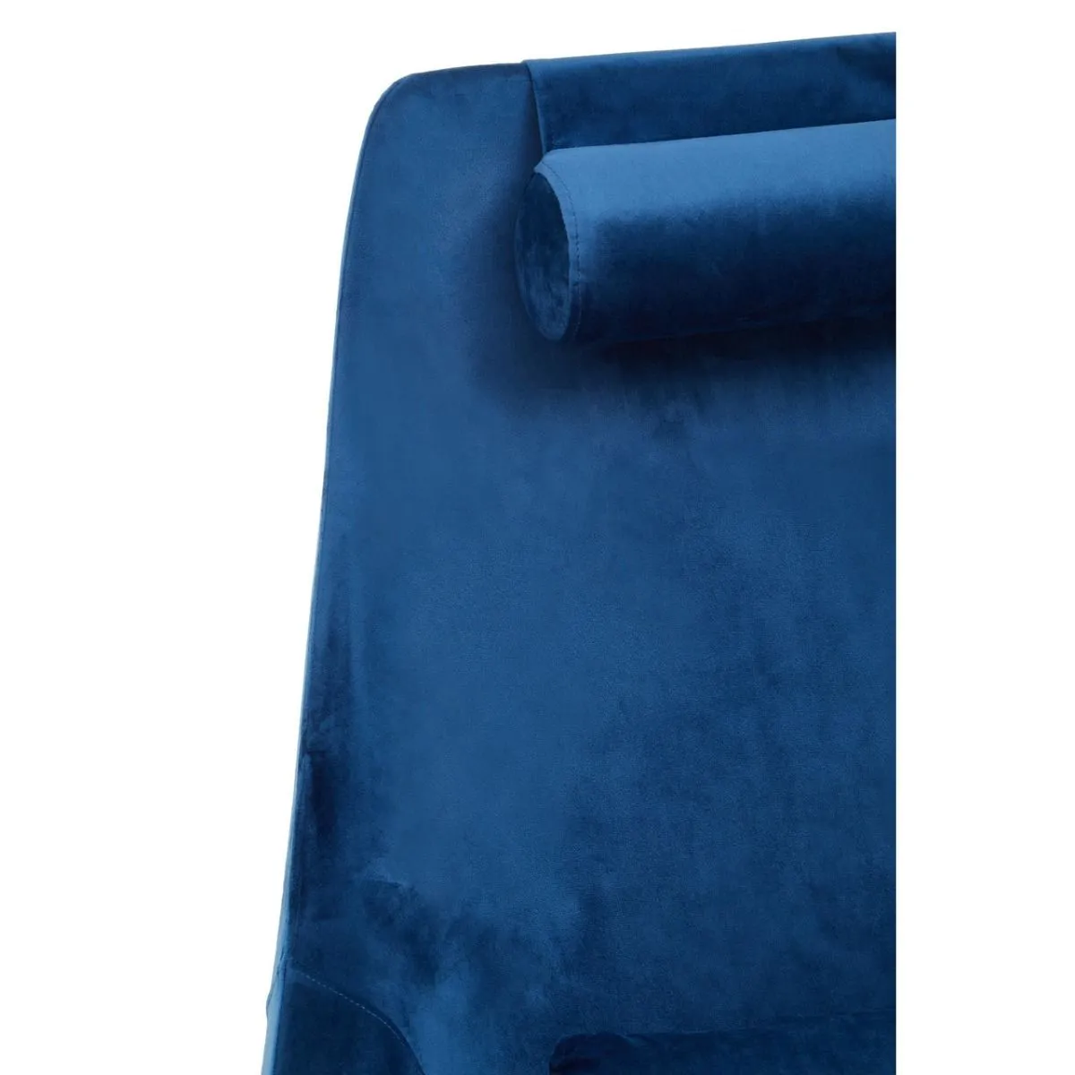 Modern Navy Velvet Armchair