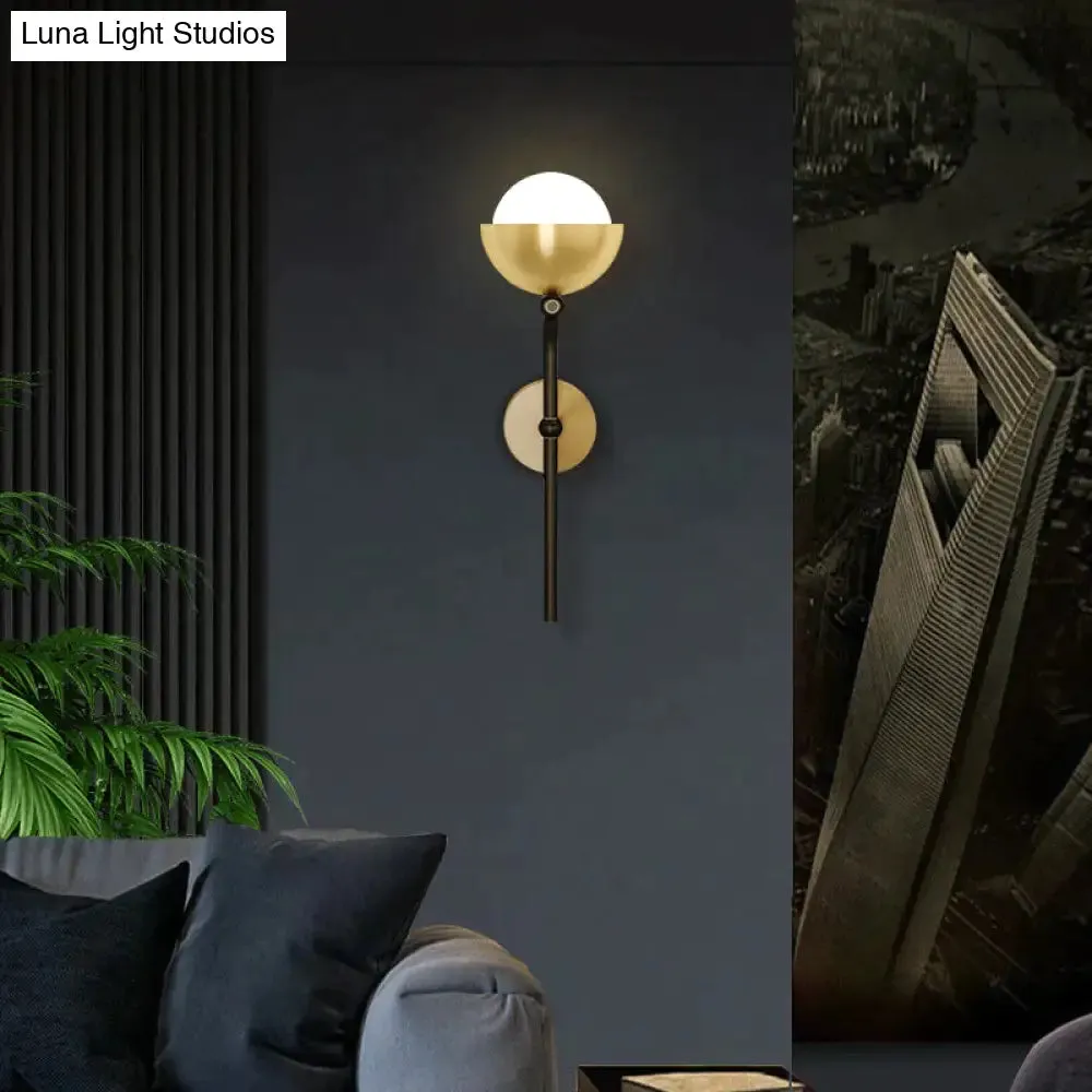 Modern Simple Room Corridor Living Room Copper Wall Lamp