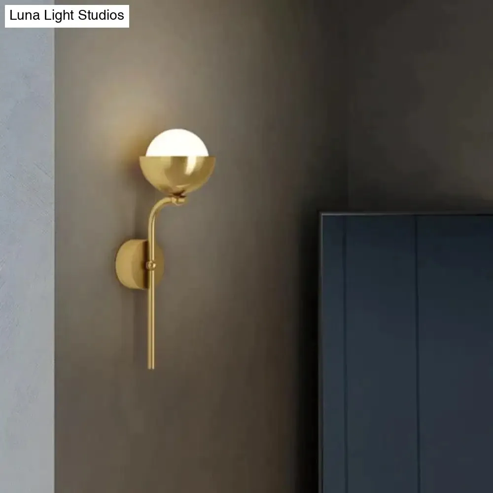 Modern Simple Room Corridor Living Room Copper Wall Lamp