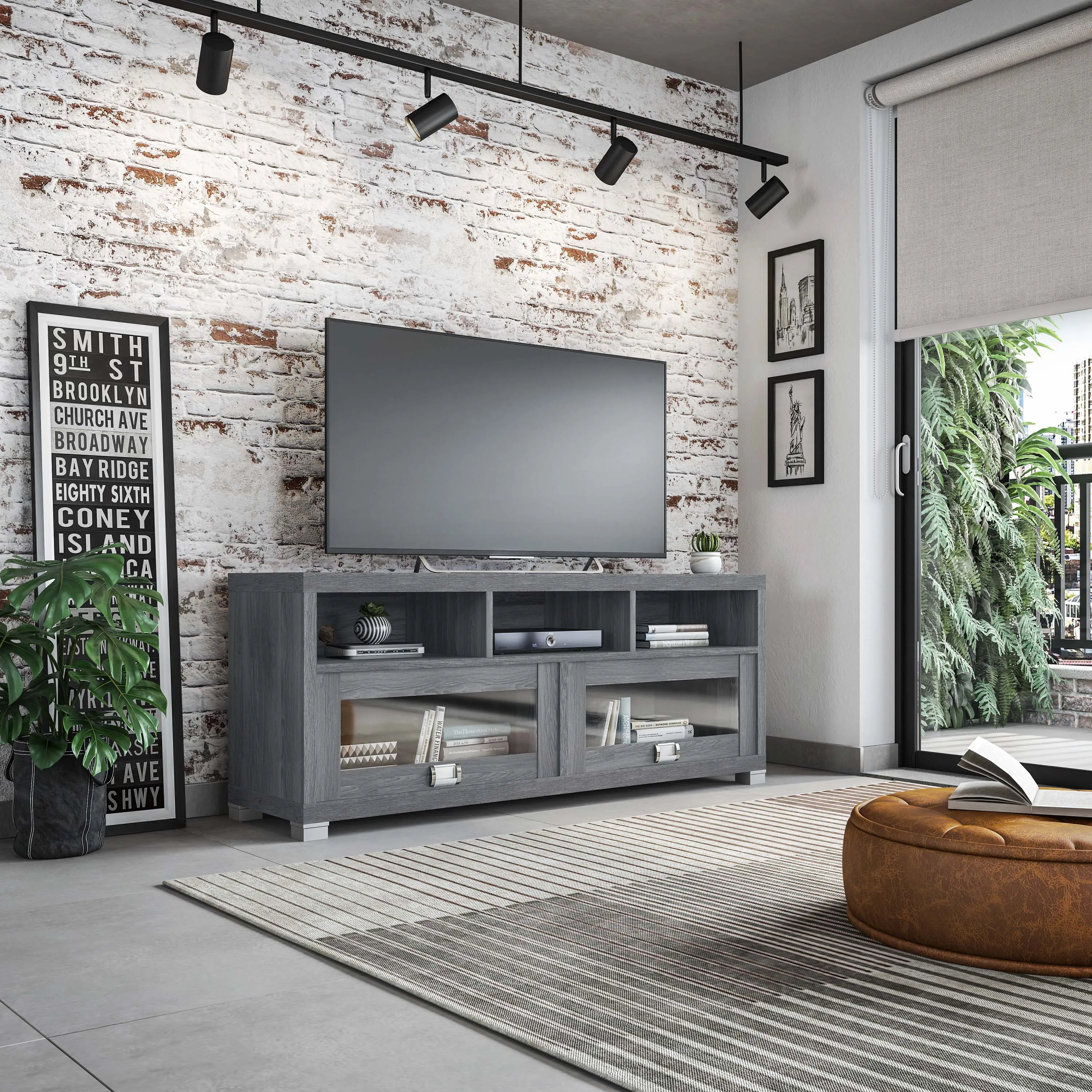 Modern TV Stand with Storage for TVs up to 65"