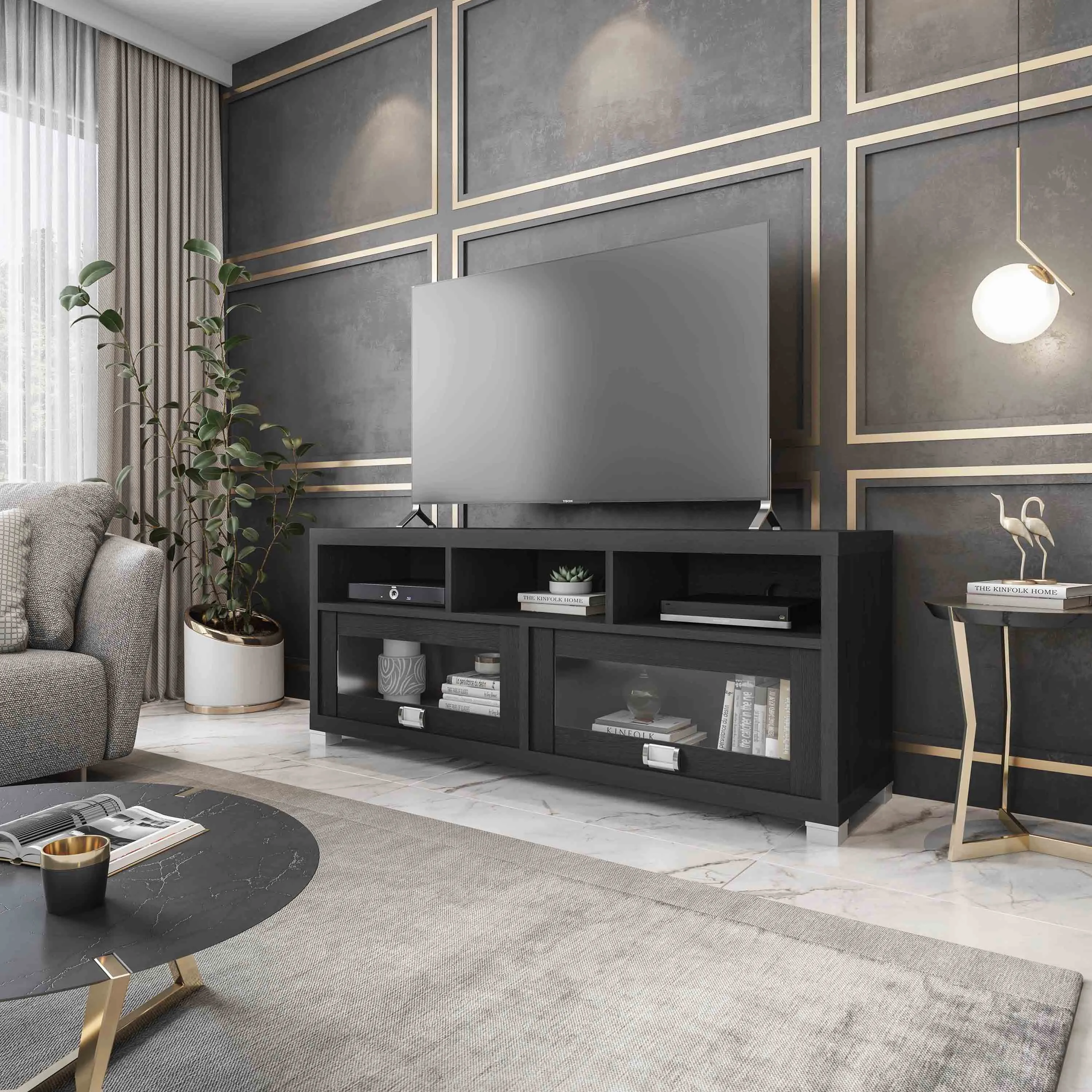 Modern TV Stand with Storage for TVs up to 65"