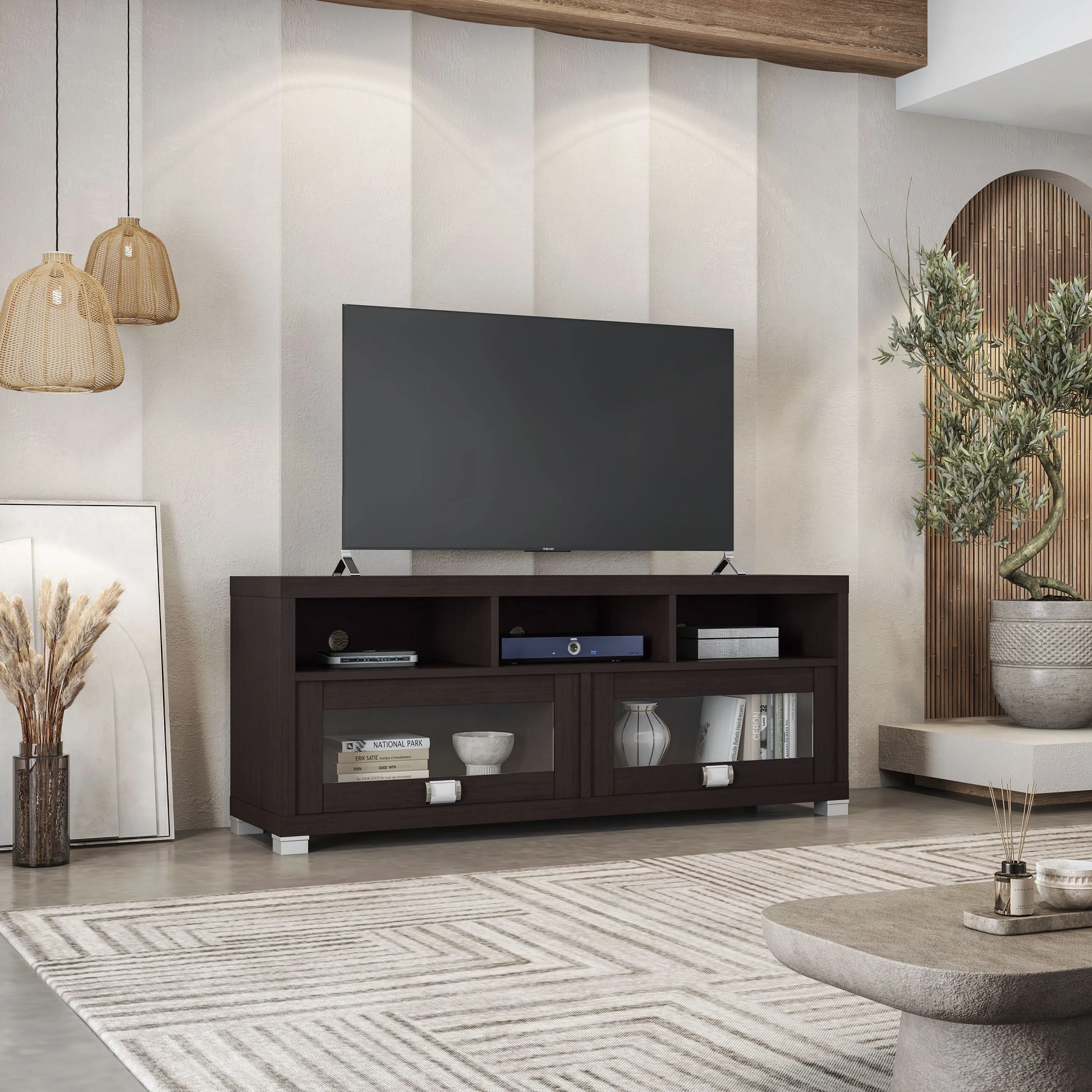 Modern TV Stand with Storage for TVs up to 65"