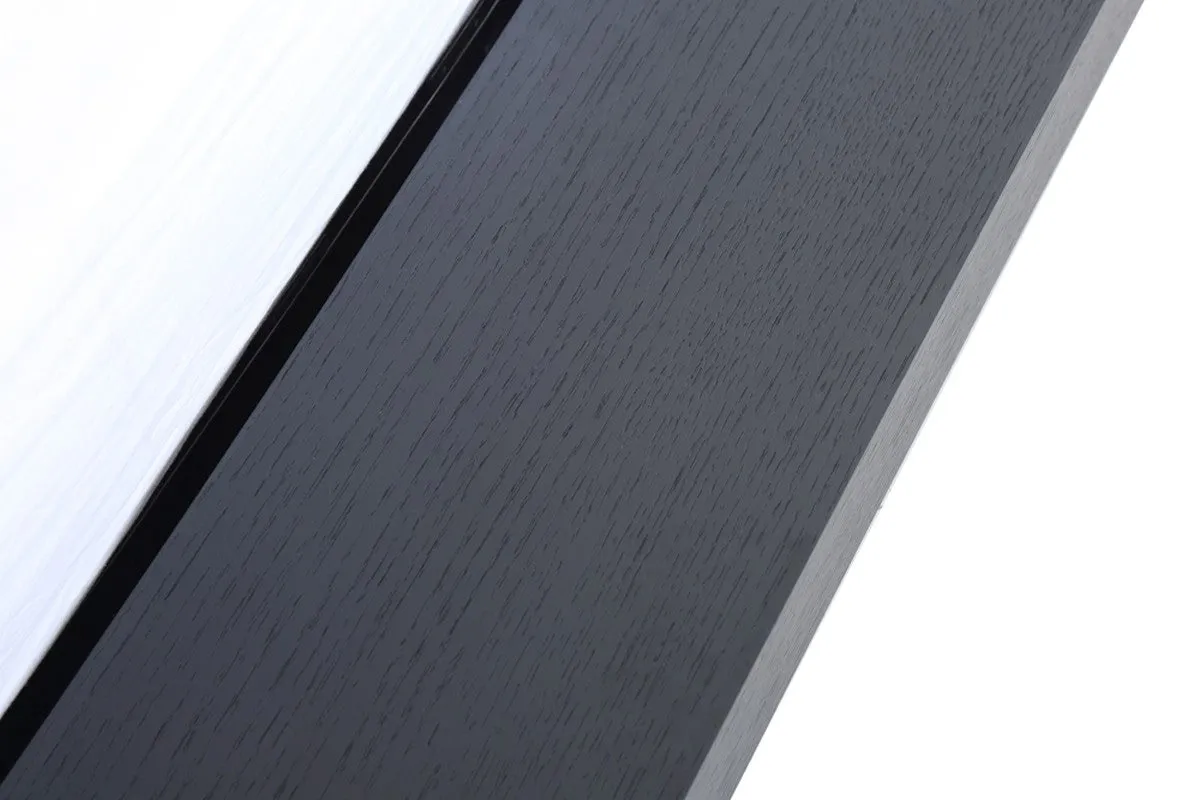 Modrest Opal Modern Wenge & Grey Platform Bed