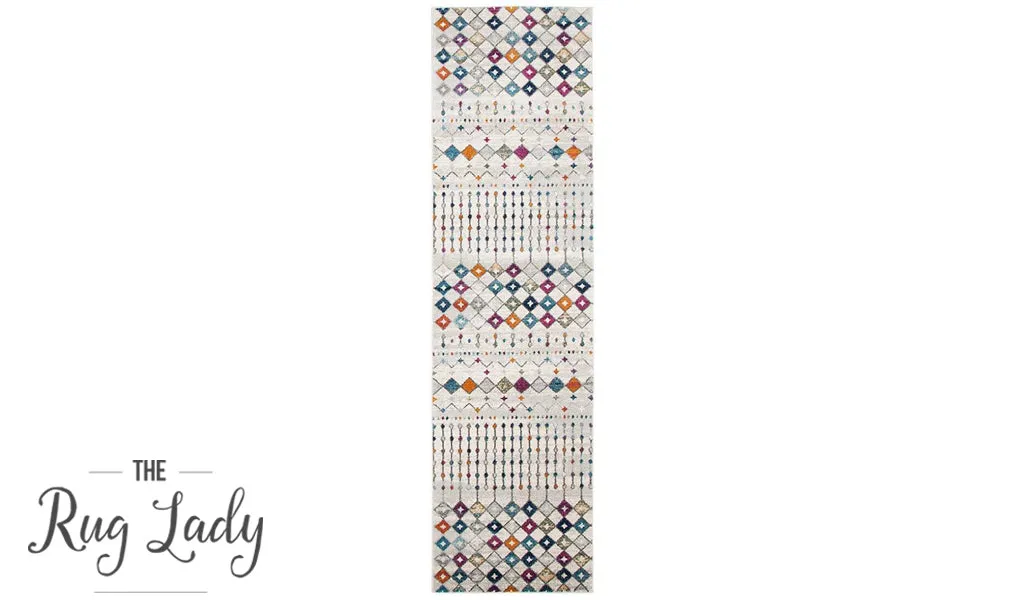 Mystique Multicoloured Tribal Pattern Hallway Runner