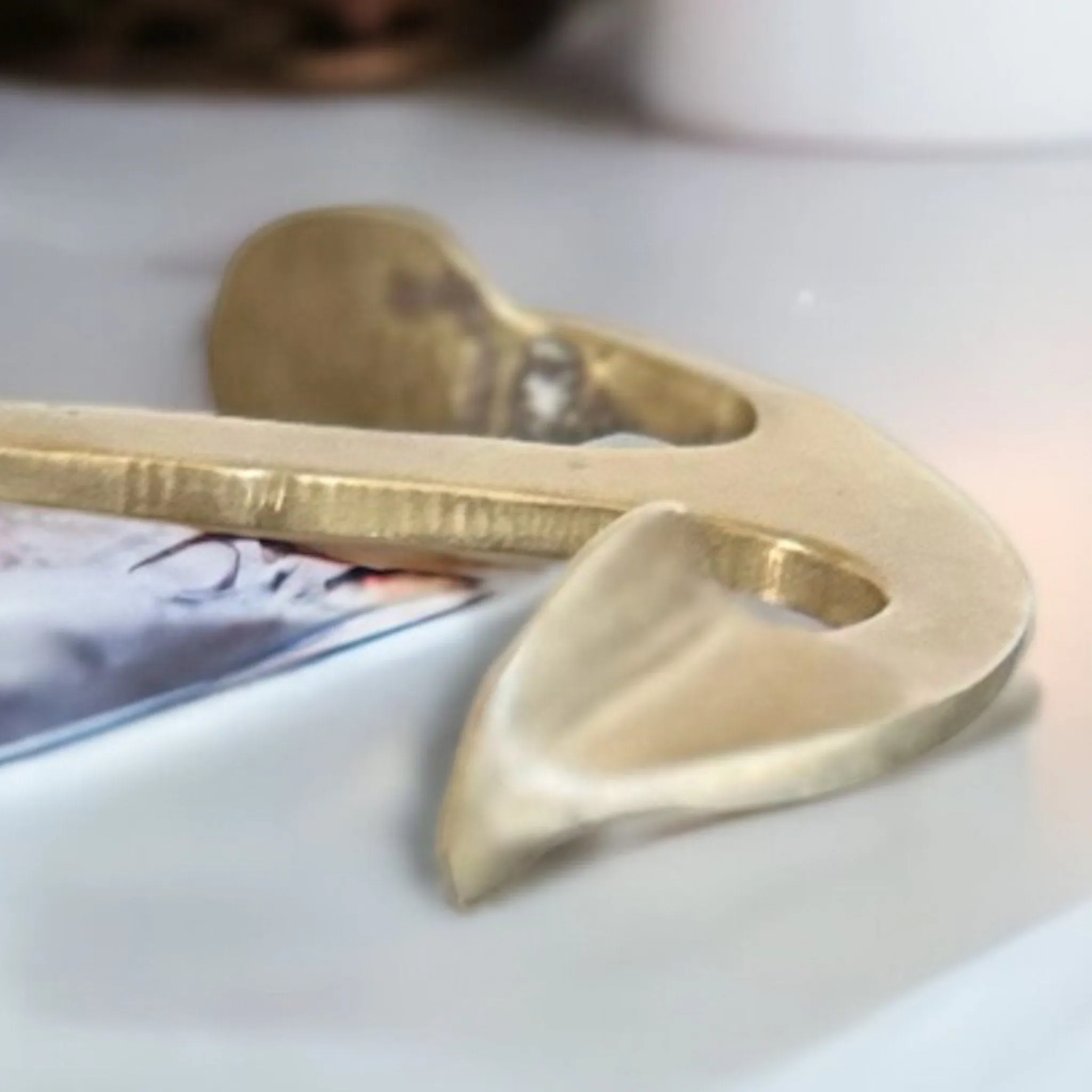 Nautical Anchor Brass Candle Holder