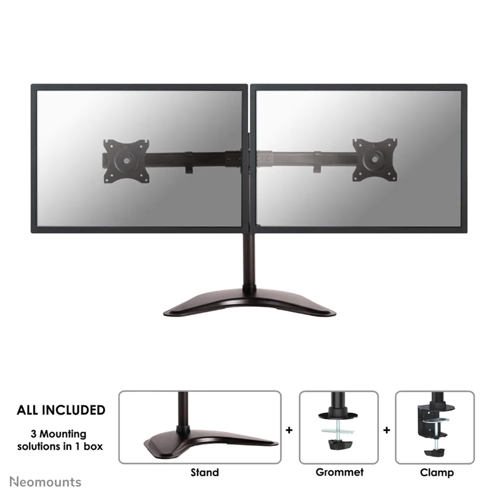 Neomounts Nm-D335d Stand - Full-Motion - For 2 Lcd Displays - Black