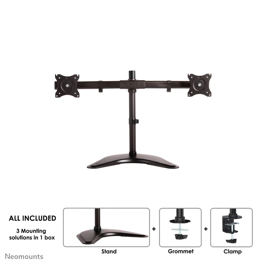Neomounts Nm-D335d Stand - Full-Motion - For 2 Lcd Displays - Black