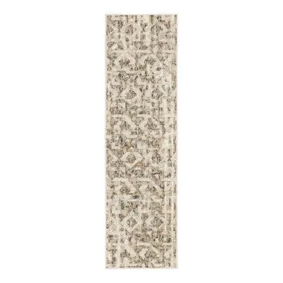 New - 2'x7' Eliot Geo Runner Rug Tan/Beige/Gray - Threshold