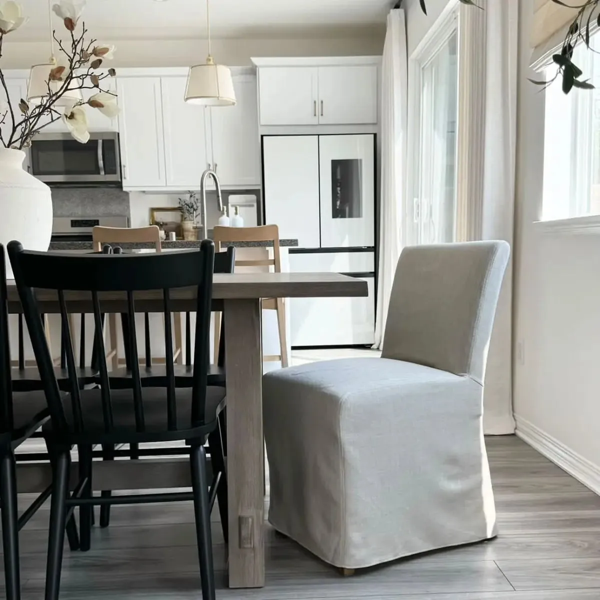 North Beige Fully Upholstered Dining Chair (Set of 2)