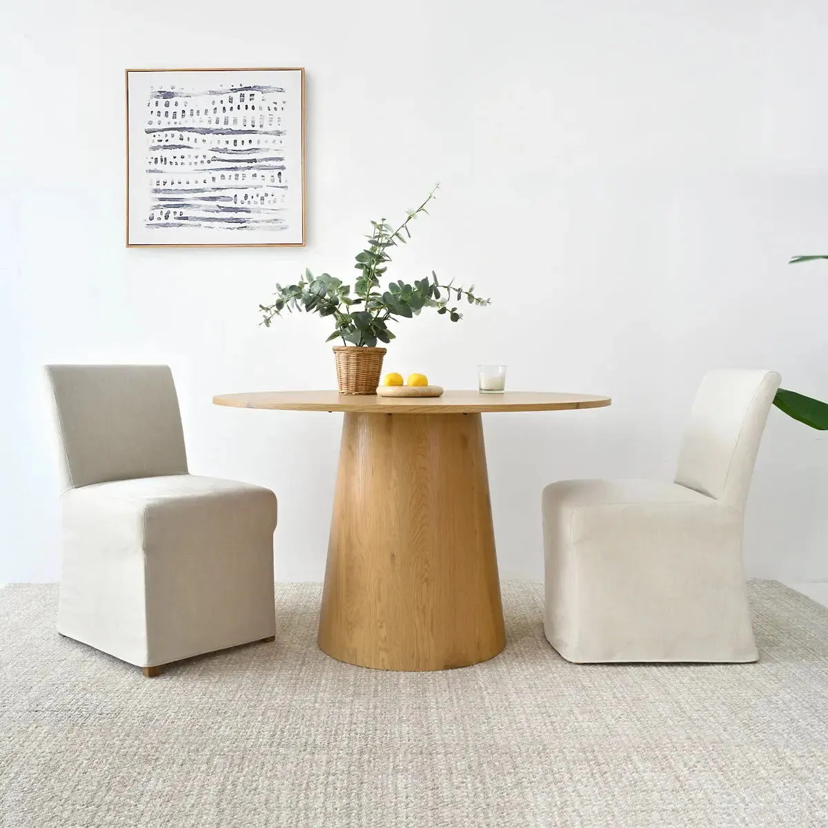 North Beige Fully Upholstered Dining Chair (Set of 2)