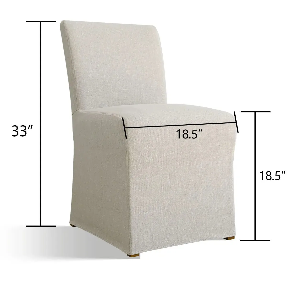 North Beige Fully Upholstered Dining Chair (Set of 2)