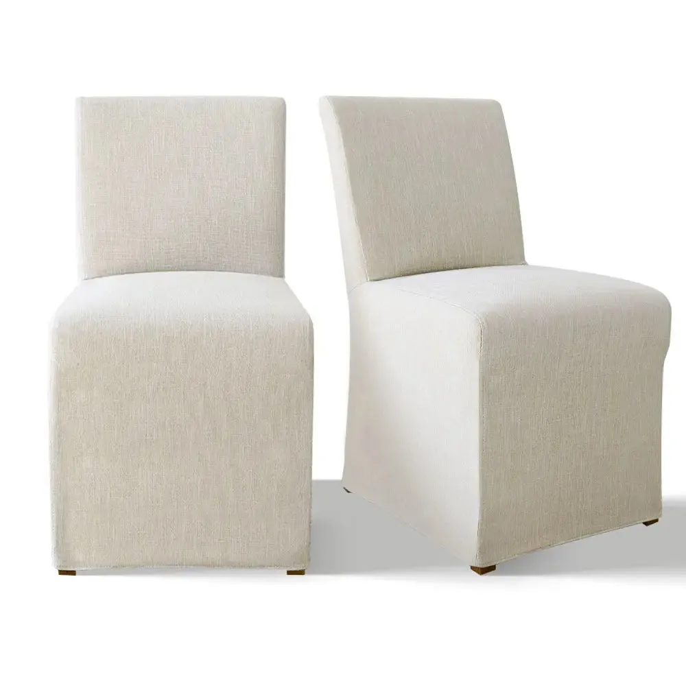 North Beige Fully Upholstered Dining Chair (Set of 2)