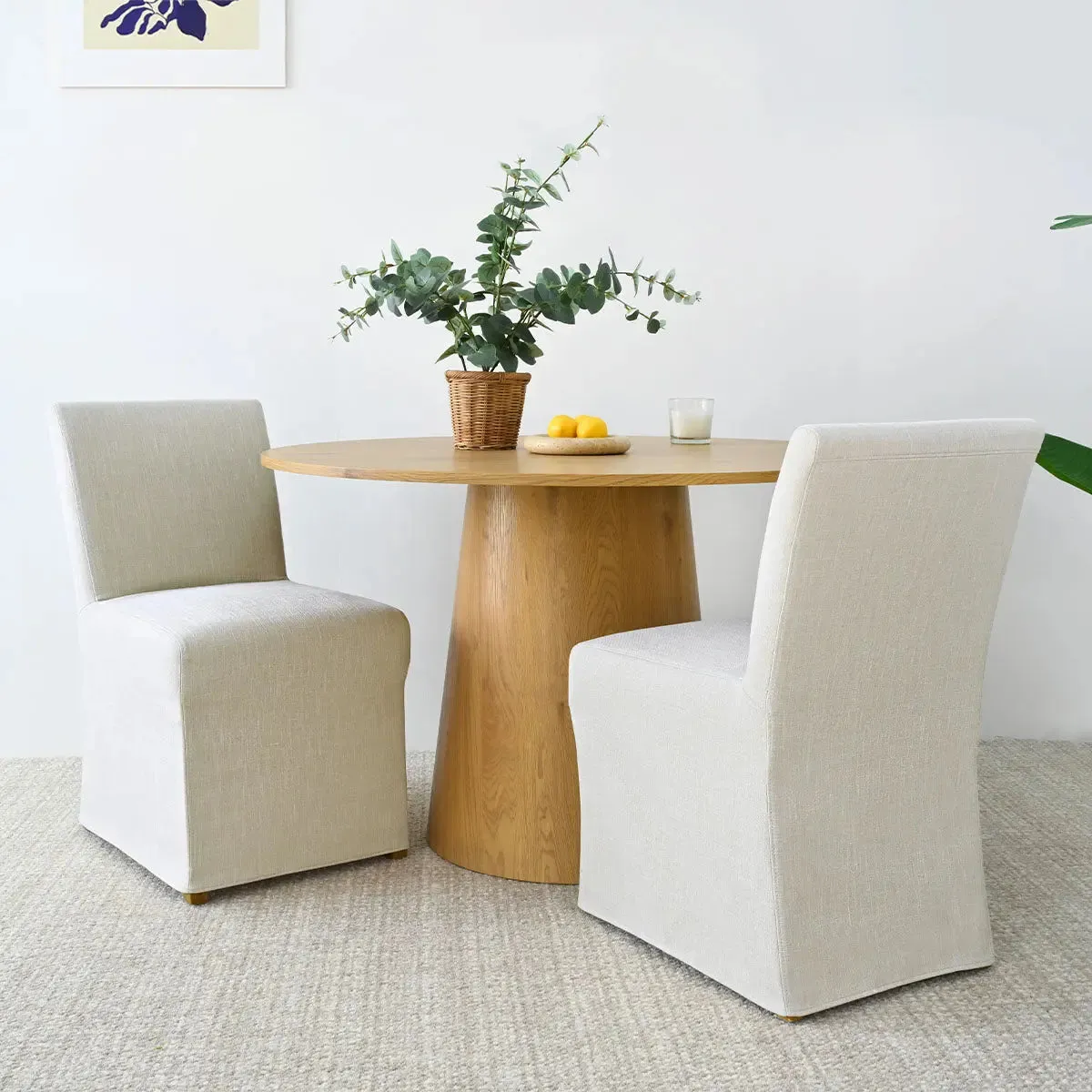 North Beige Fully Upholstered Dining Chair (Set of 2)