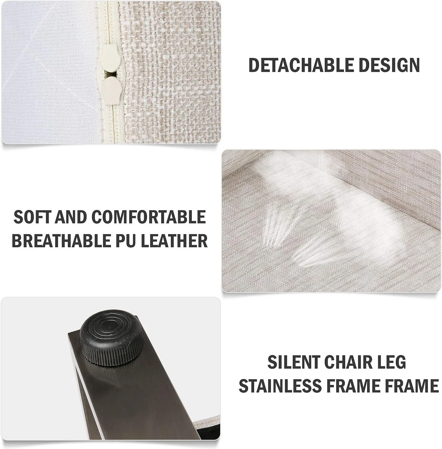 Office Guest Chairs Sofa Leather Club Chairs Accent Chairs with PU Leather Soft Sponge, White