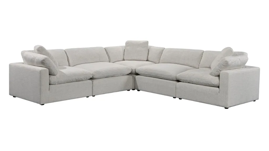 OFFO Cloud Fabric Corner Modular Sofa -Beige