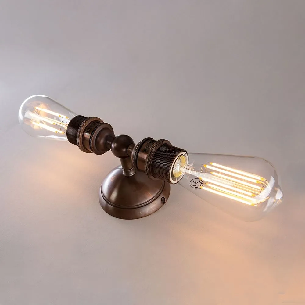 Old School Electric Industrial twin wall light