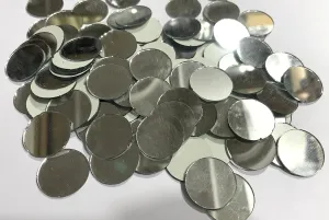 OMX 1 Inch Small Round Glass Mirrors Circle Glass Mirror Tiles Round Craft Mirror Pieces for Arts and Crafts Projects, Traveling, Framing, Decoration (400 Pc, Approx 700 Gram)