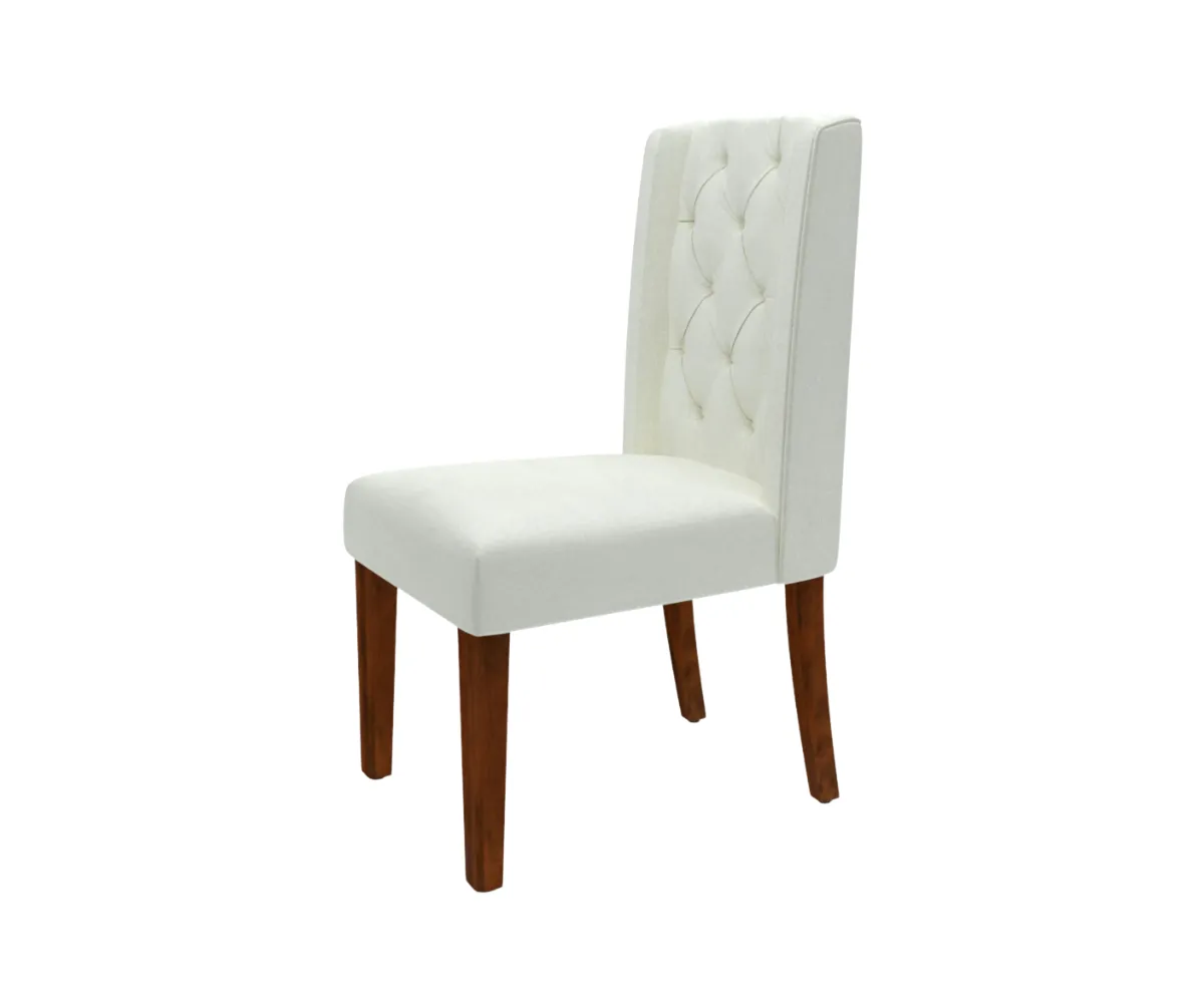 Opulent Upholstered Dining Chairs Set of 2