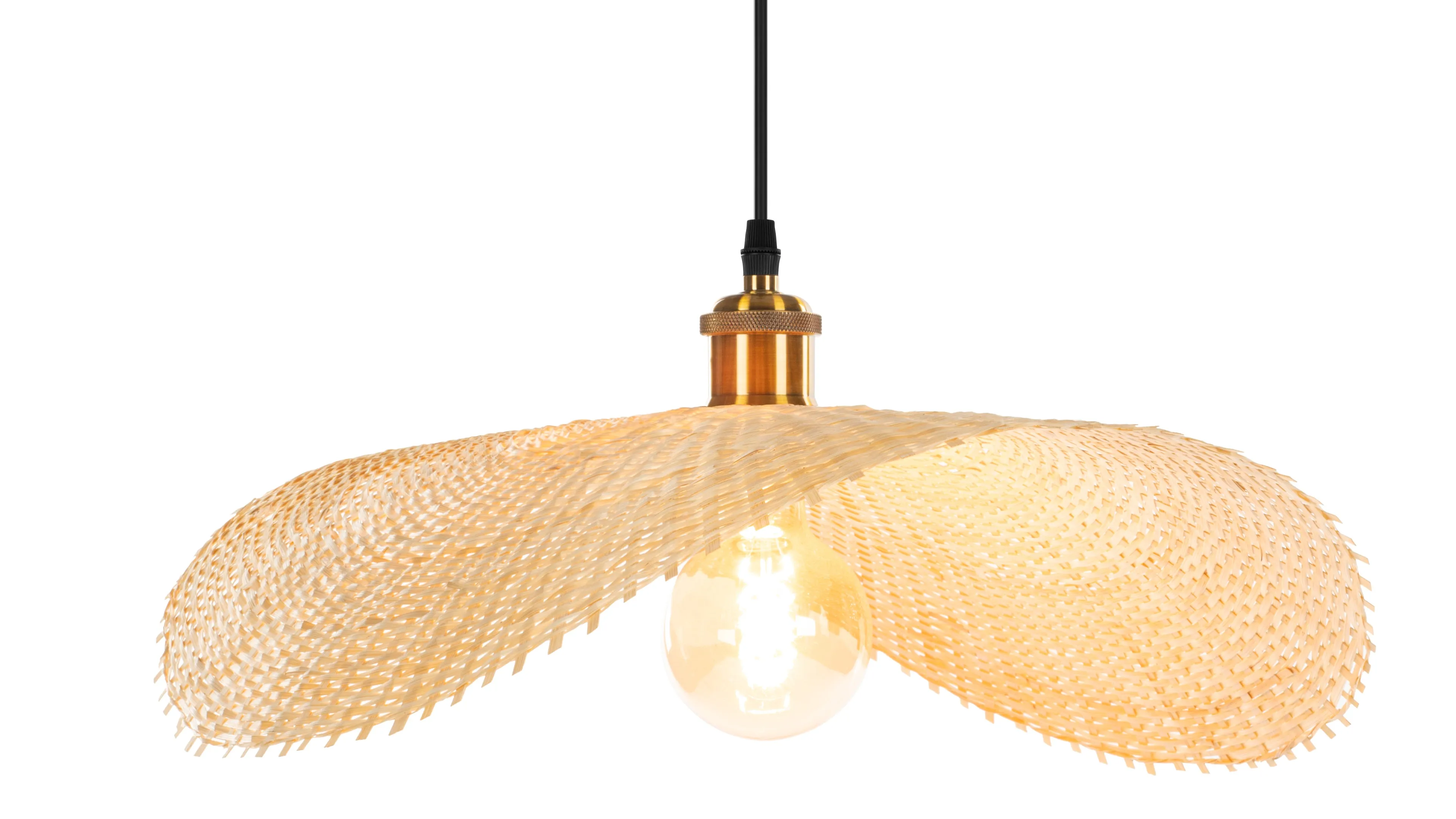 Osku - Osku Ceiling Light, Small, Natural Rattan