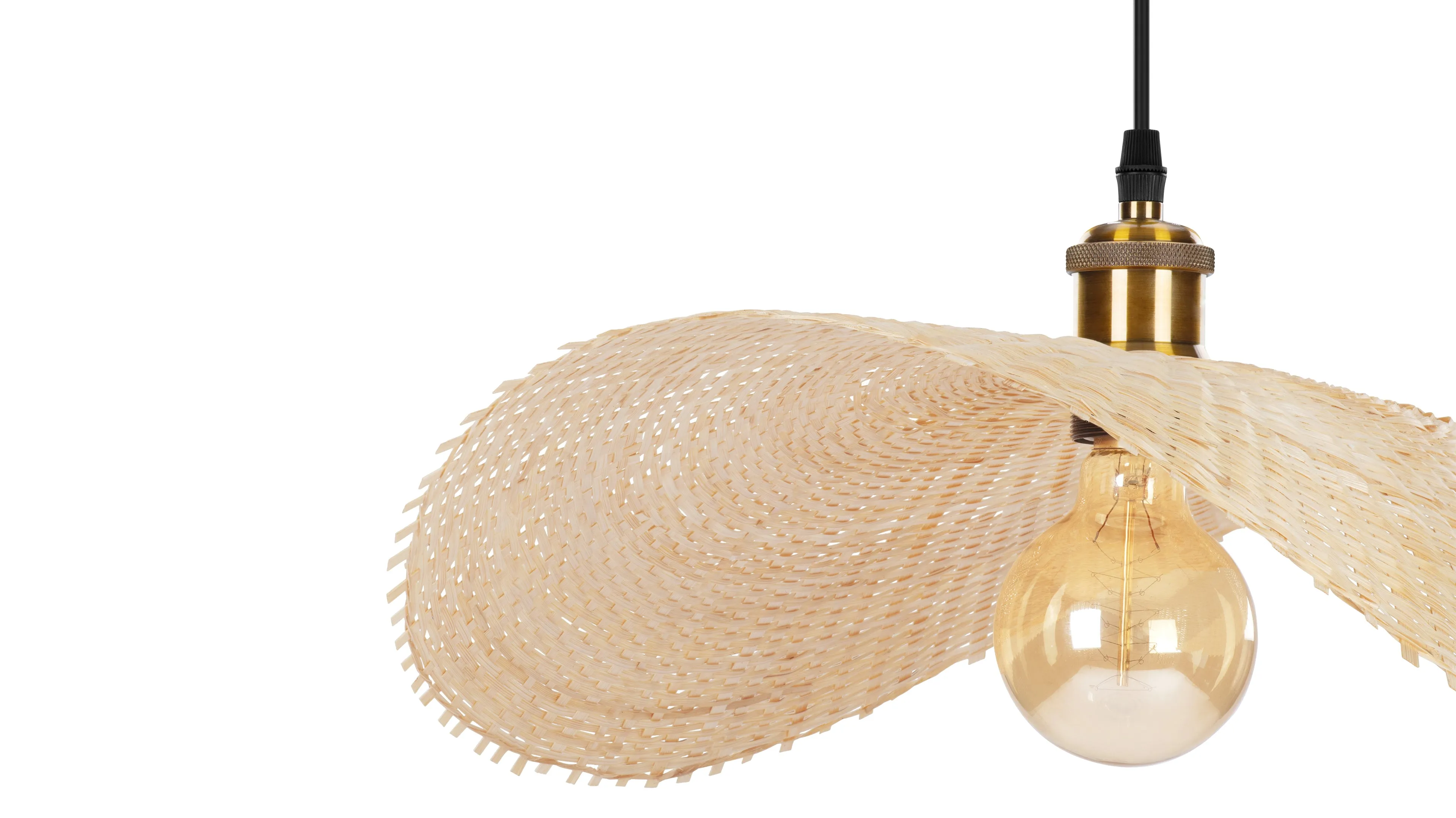 Osku - Osku Ceiling Light, Small, Natural Rattan