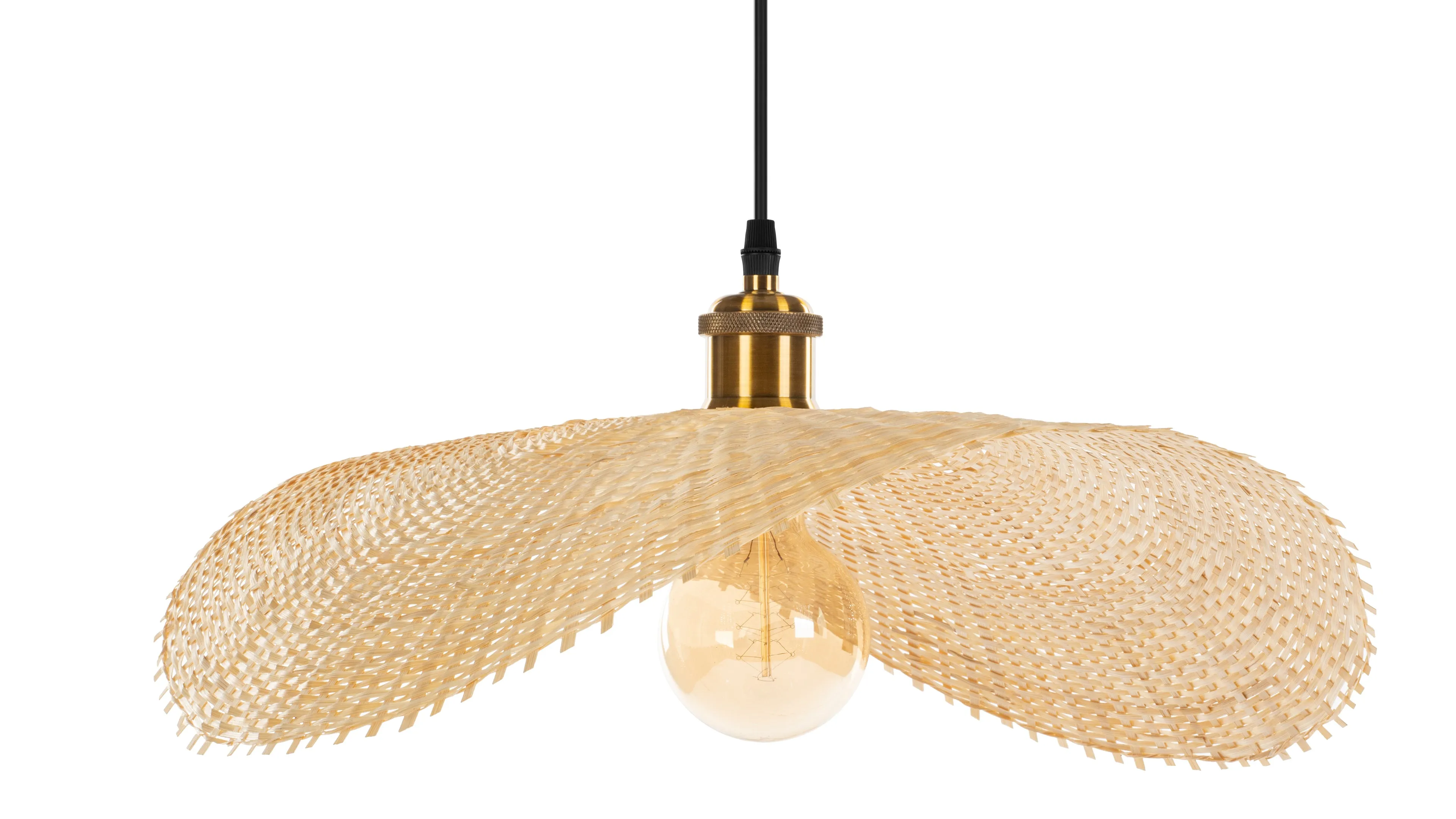 Osku - Osku Ceiling Light, Small, Natural Rattan