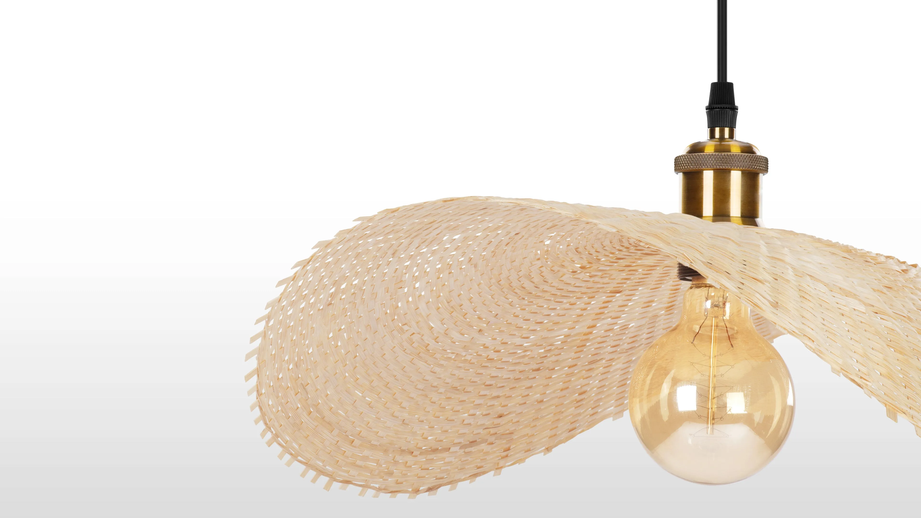 Osku - Osku Ceiling Light, Small, Natural Rattan