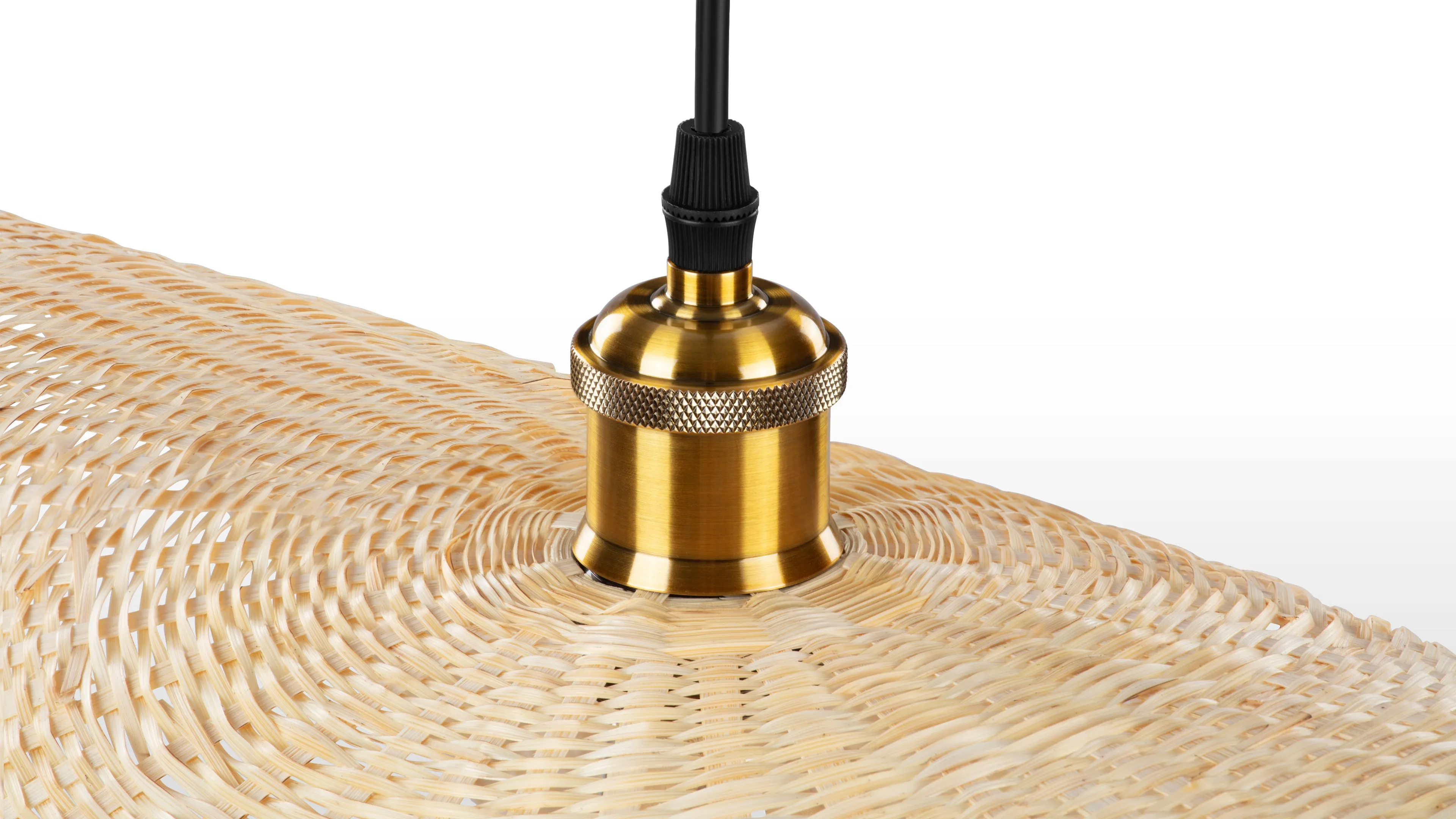 Osku - Osku Ceiling Light, Small, Natural Rattan