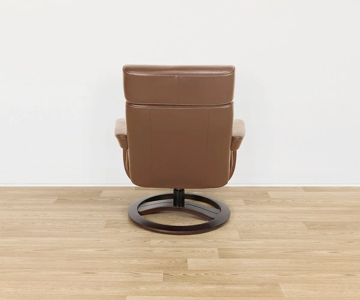 Oswin Leather Recliner & Ottoman