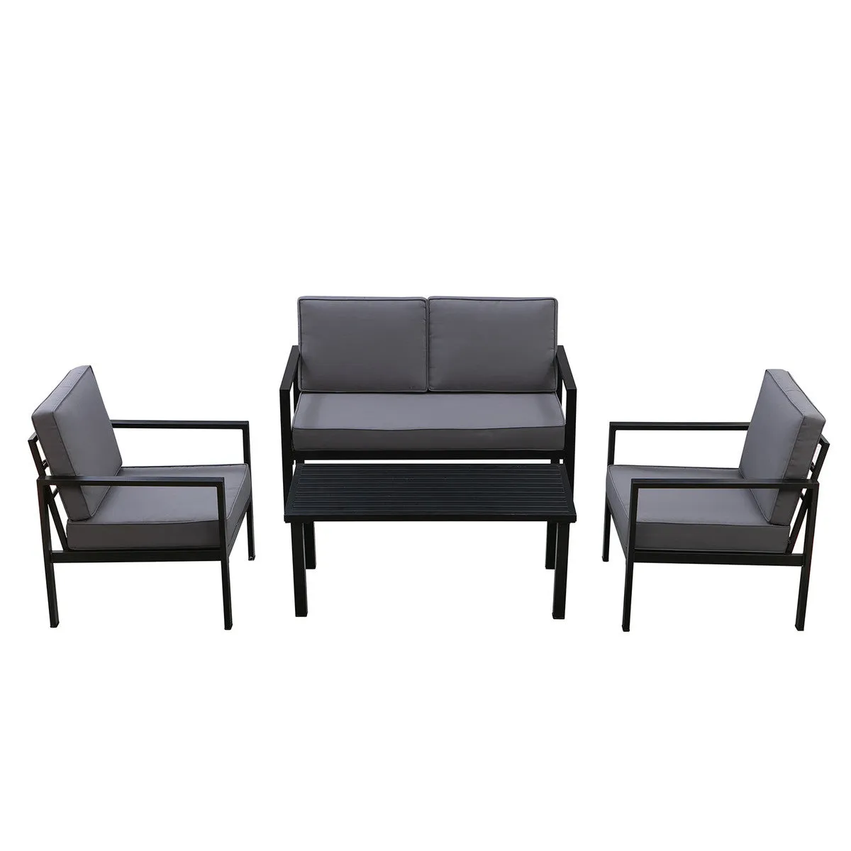 Outdoor Furniture - Patioflare Tylor 4-Piece Aluminum Conversation Set PF10028