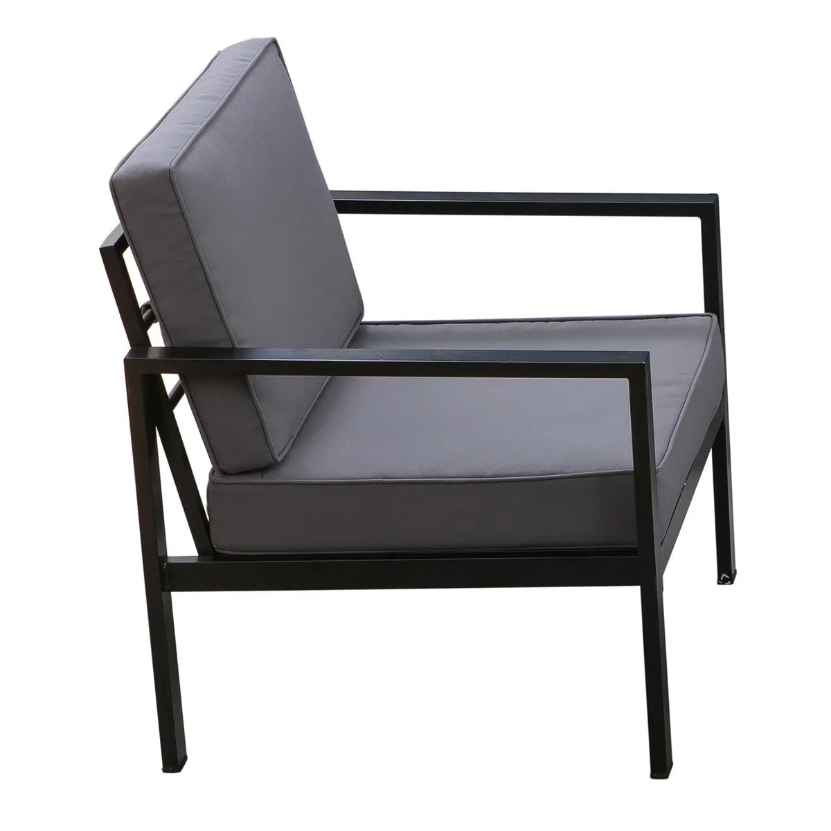 Outdoor Furniture - Patioflare Tylor 4-Piece Aluminum Conversation Set PF10028