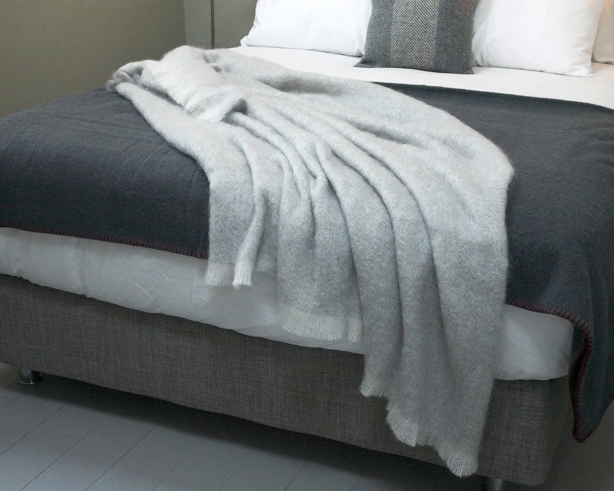 Owl Mooneen Mohair Throw Blanket