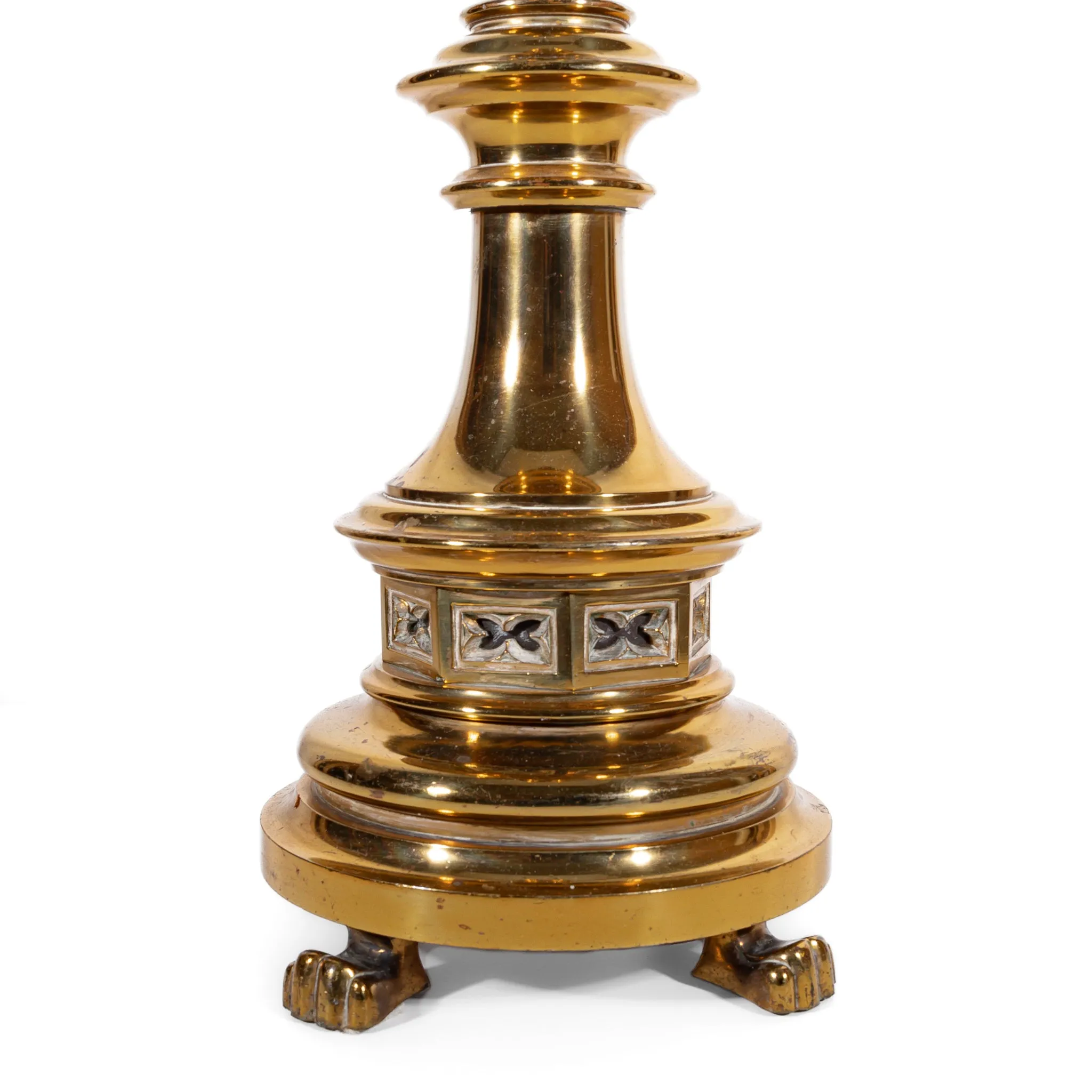 PAIR Vintage Brass Altar Candlesticks