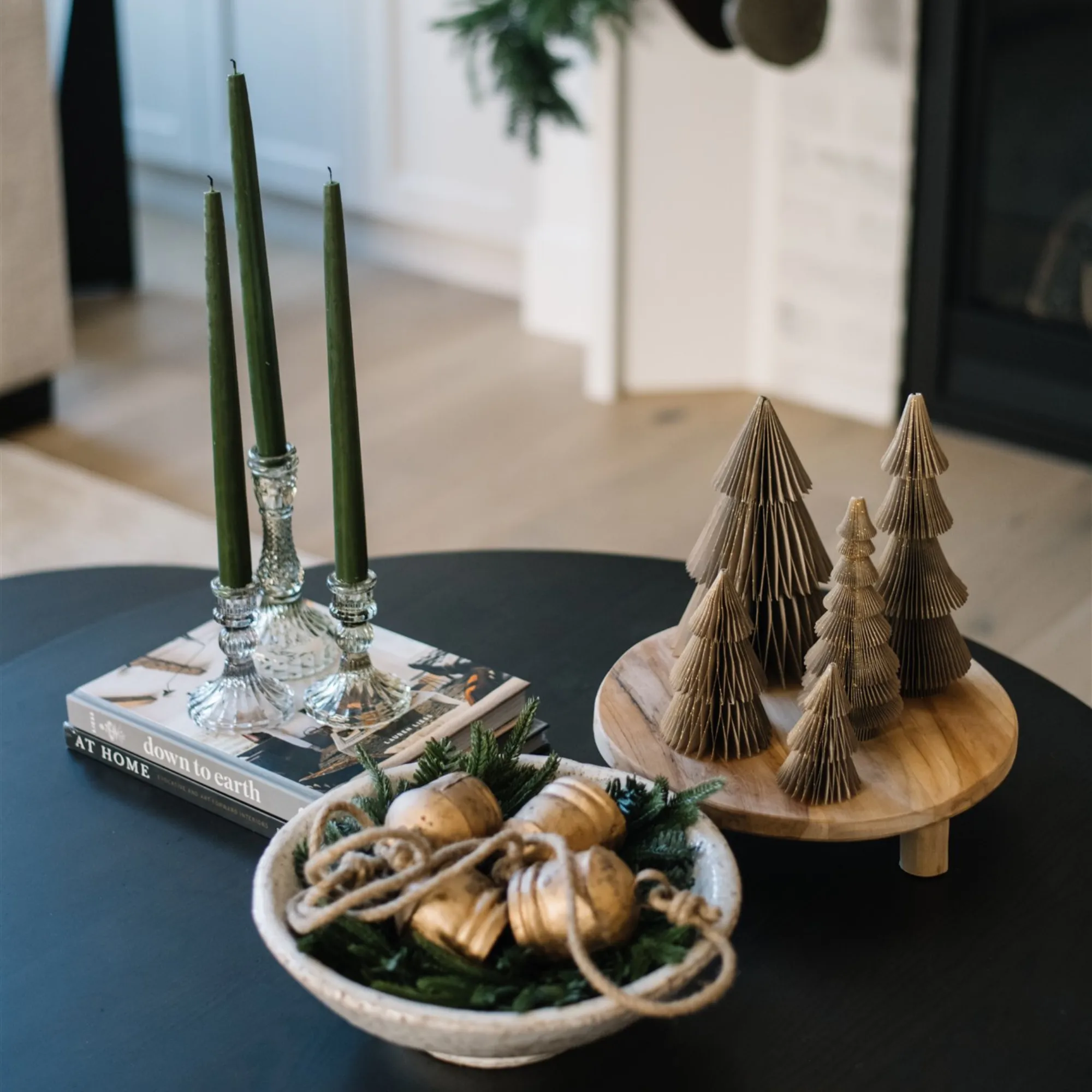 Palazzo Glass Candlestick - Grey
